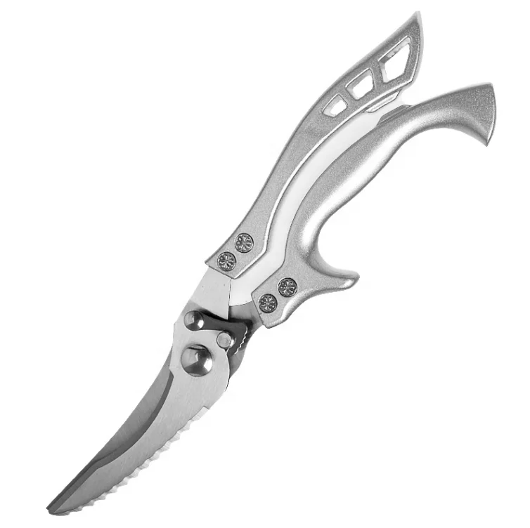 New Stainless Steel Detachable Heavy Duty Chicken Bone Scissors Alloy Handle Kitchen Scissors