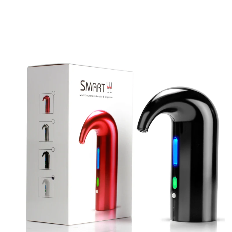 SUNWAY Novelty Innovation 2024 Hot Selling Products USB Rechargeable Portable One Button Automatic Electric Wine Aerator Pump