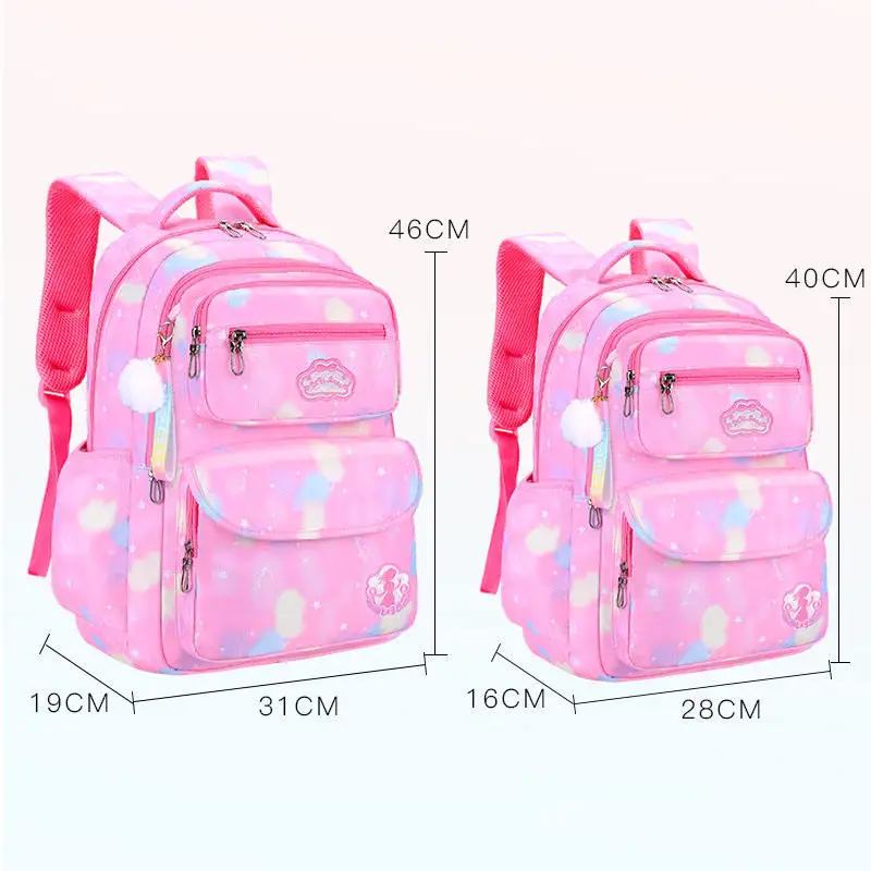 CALDIVO  Princess Pink Schoolbag Backpack for Girl Kids Fashionable Waterproof School Bags Best Selling Lightweight Lovely