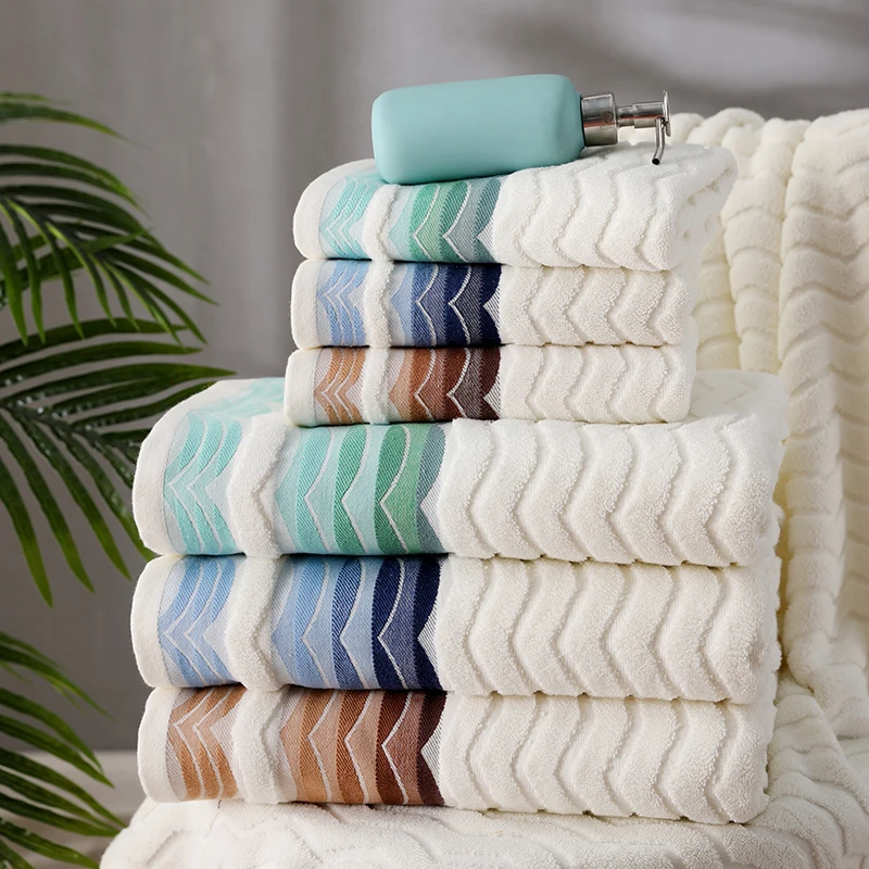 BLX 2024 New Fashion Top Quality  bath towel Wholesale custom cotton towel set Comfortable soft  beach towel