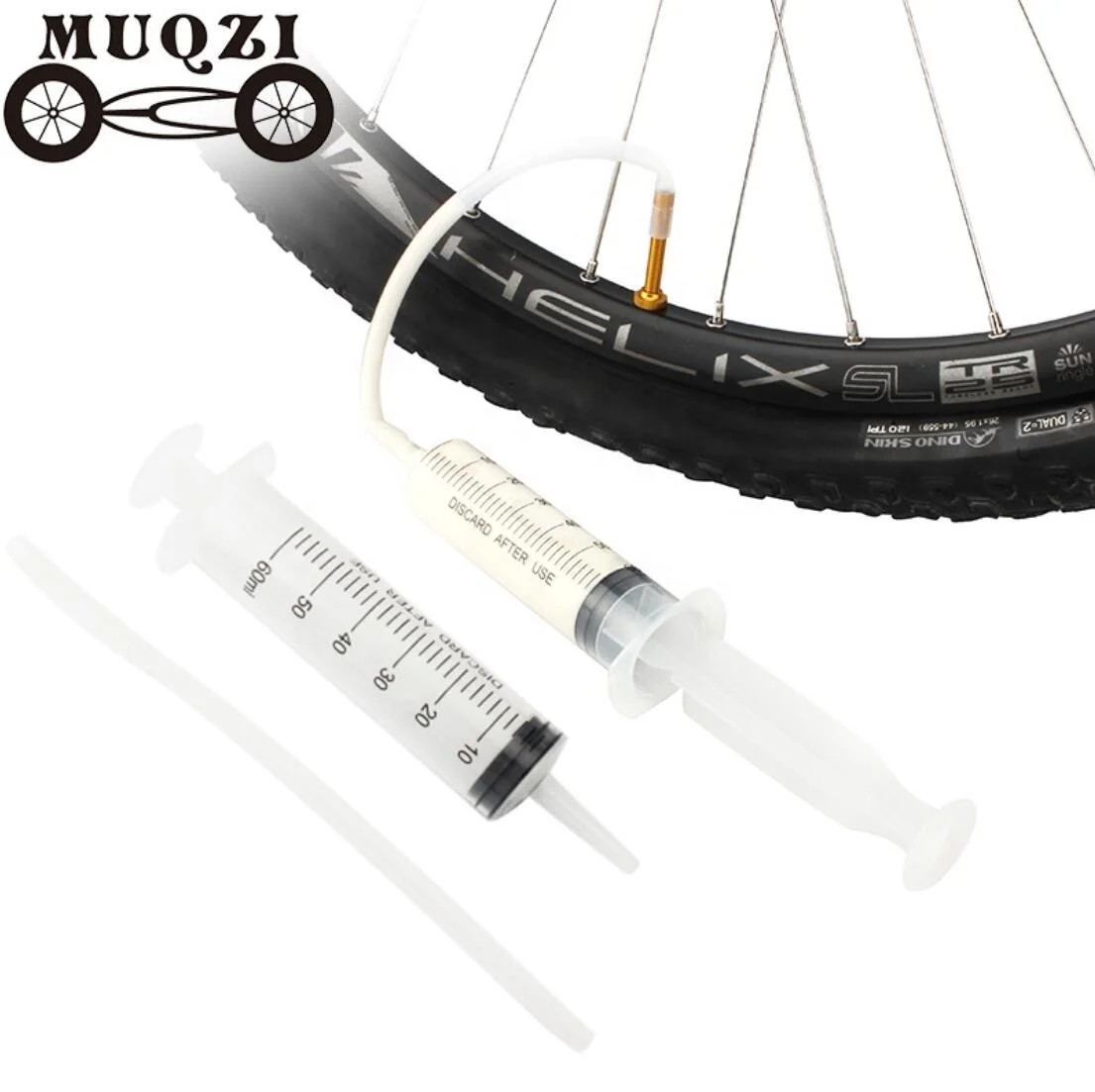 Bicycle Tire Liquid/Sealant Injection Syringe Filling Tool