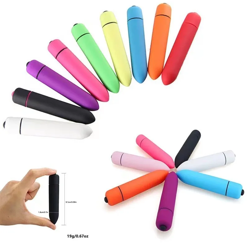 Hot Selling Waterproof Mini10 Speed Different Color Multi-Speed Silicone Mini Small Bullet Vibrator