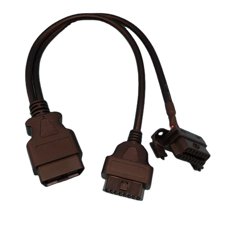 Obd Factory OBD2 Splitter Y Diagnostic Cable 16 Pin J1962 Cable Car Diagnostic Cable Professional Diagnose Tool All Car Series