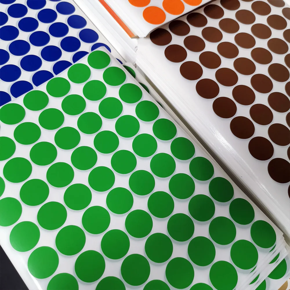 25mm 70pcs dot stickers Stocks written blank label Colored creative decals Stocks for Office,kindergarten,Classroom,box remark