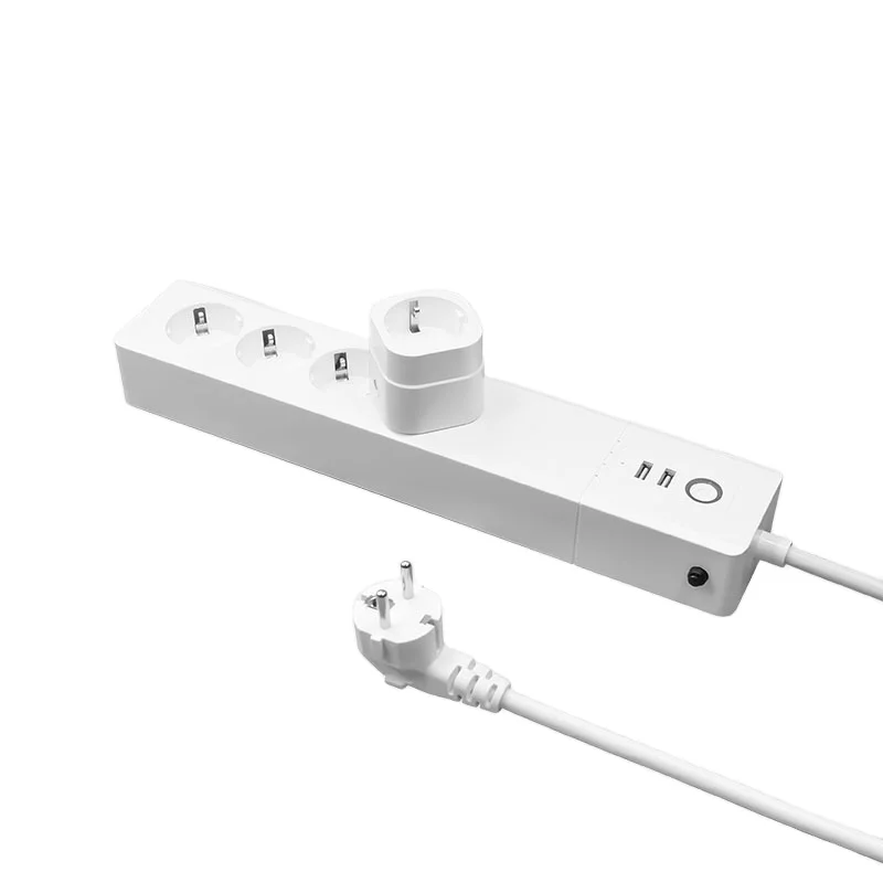 Hot  Product Many 4 Outlets and 2 USB Tuya Wifi Smart Socket EU Smart Switches Extension Sockets Power Strip