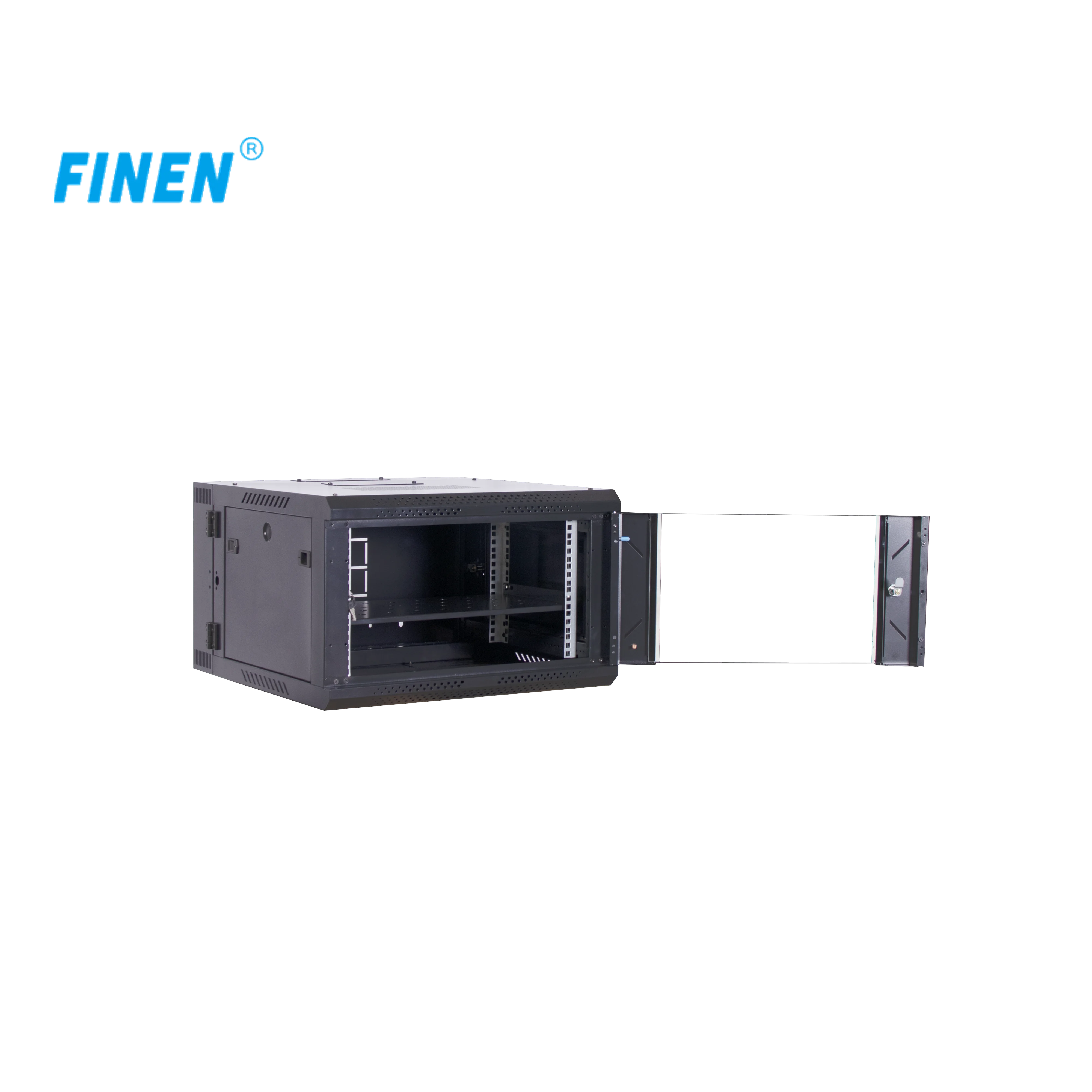 19 inch Double section Wall mount network cabinet  with back swing mount 4U 6U 9U 12U 15U 18U server racks