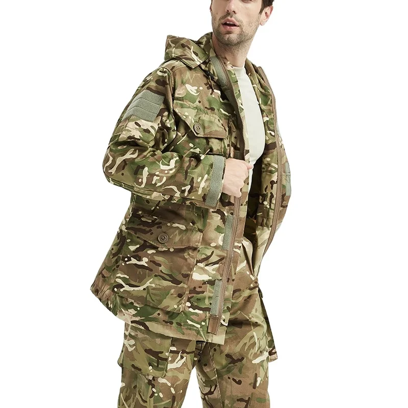 British Army Dress Uniform Coats Military Camouflage British PCS Smock MTP Windproof Jacket Hoodie