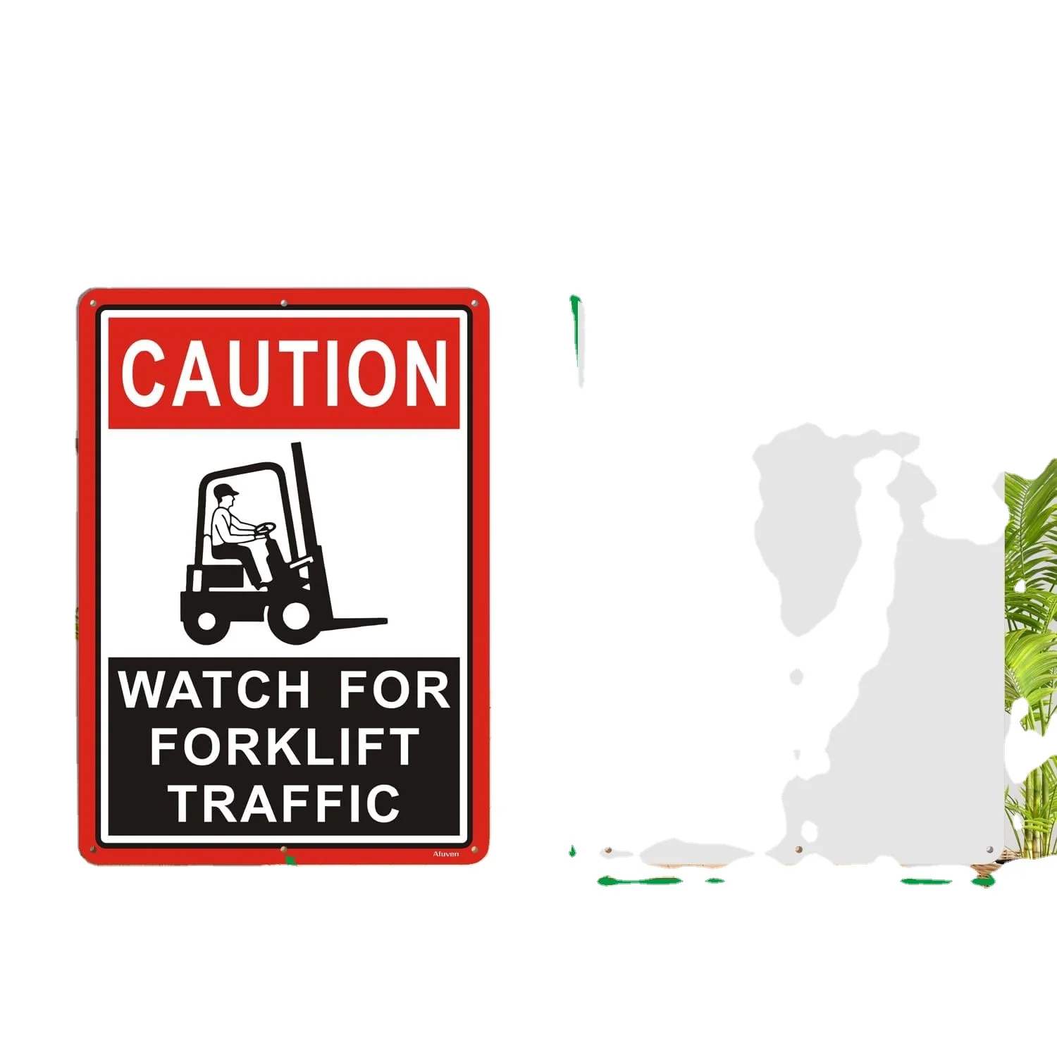 No Forklift In This Area Non slip Floor Stickers Forklift decal floor markings comply with ANSI standard circular stickers sign