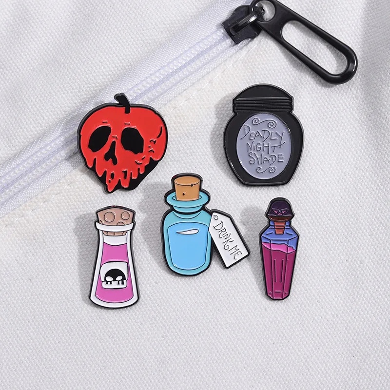 Оптовая продажа металлическая брошь в виде черепа