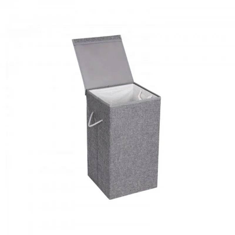 Jinliu Fabric Double laundry baskets with detachable lid