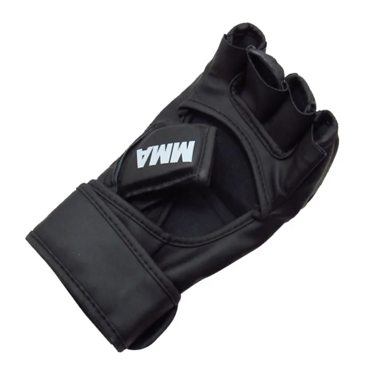 
Custom Bulk Printed Logo Muay Thai MMA Half Finger Sandbag Training Boxing Gloves 