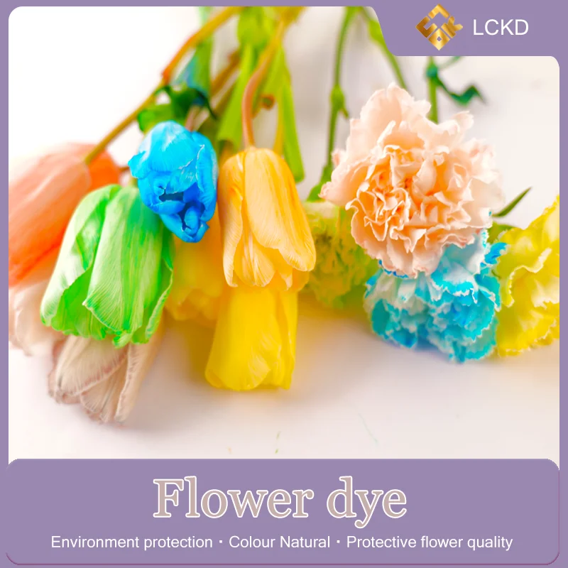 Floral color absorption Give the ordinary flowers a beautiful shell Flower dye