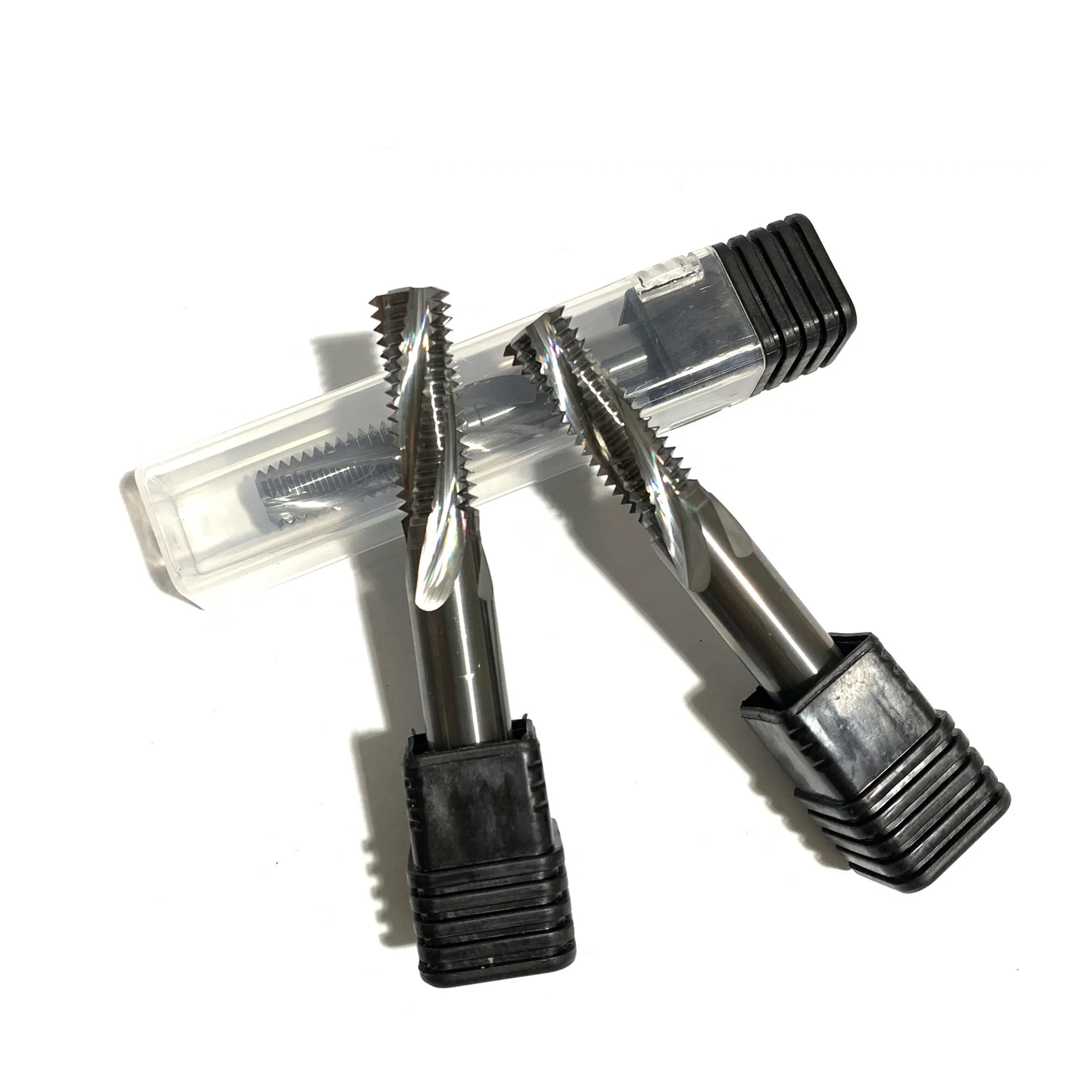 MK Solid Carbide End Mill Cutters 4Flutes Cutting Tool M8 Thread Mill For Steel