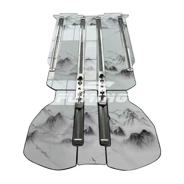 Toyota Alphard Luxury Car Floor Mats Used for Original Track Flooring and Dashboard Made of Aluminium