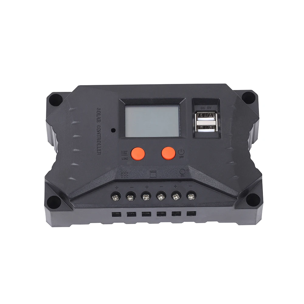 12V /24V 10A Solar Controller PWM Portable Solar Charge Controller 30A
