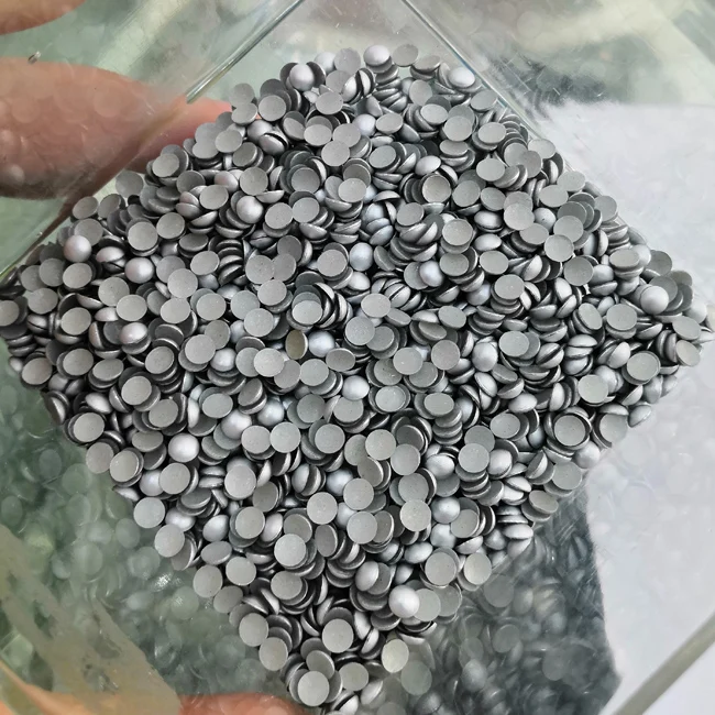 From 1.5MM To 10MM wholesale best quality Matte silver iron on  metal hot fix dome nailhead studs