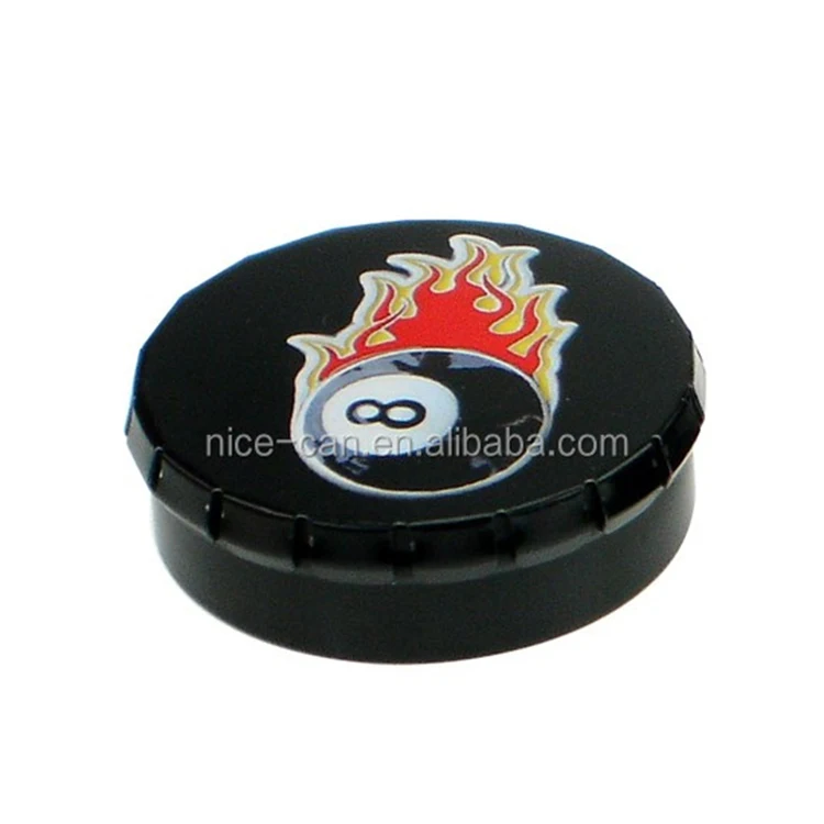 Factory Wholesale Candy Tins Cheap Price Skull Printing Mini Tin Box Chewing Gum Mint Pill Custom Click Clack Tin