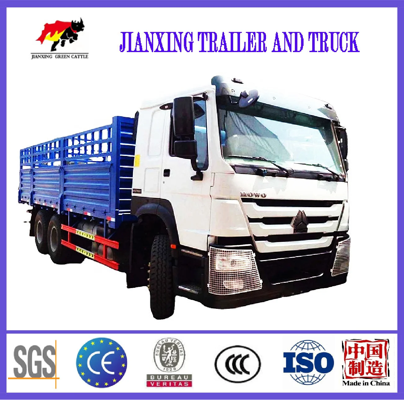 Howo 6x4 336 371hp Sinotruk Howo Cargo Truck Camera 10 11 CE Single Manual Operation Fence Sino Truck Cargo Car 371 For Ethiopia