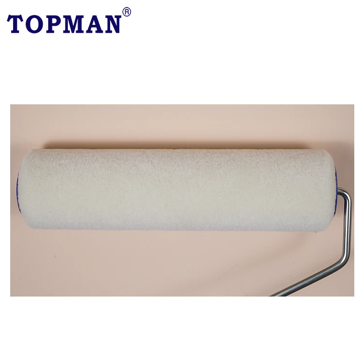 QIXI 9 inch 100% mohair medium  pile paint roller for an Ultra Smooth Finish Painting for Wood Metal  Panels and Floors