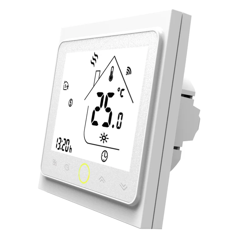 
 Wi-Fi умный термостат Tuya Smart Life App DC AC для подогрева пола, электрического отопления, водогазовых бойлеров, водонагревателей,  