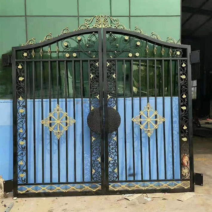 Contemporary Automatic System Fence Sliding Gate Garden Gates For Villa House Electric Wrought Iron Driveway Gate