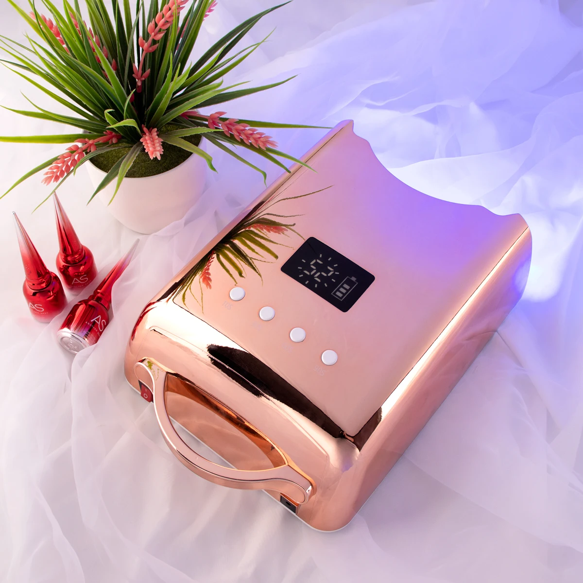 2024 Nail Product Professional Dryer Wholesale Nail Supplies 78W Rechargeable UV LED Nail Lamp