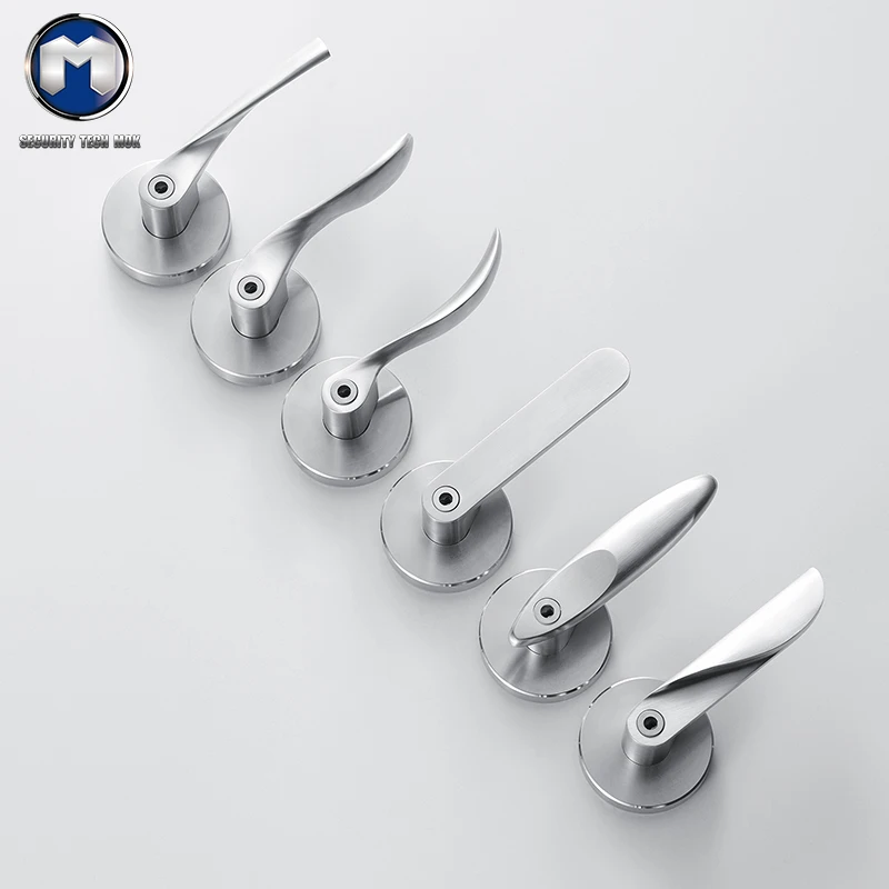 304 stainless steel bedroom three-bar type door lock sets