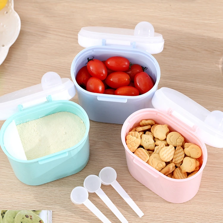 Portable Toddler Snacks Container Formula Milk Powder Dispenser Baby Essential Feeding Boxes Food Storage Box
