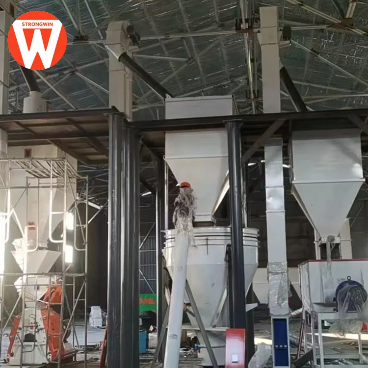 5-8t/h Complete animal poultry feed powder production machine plant