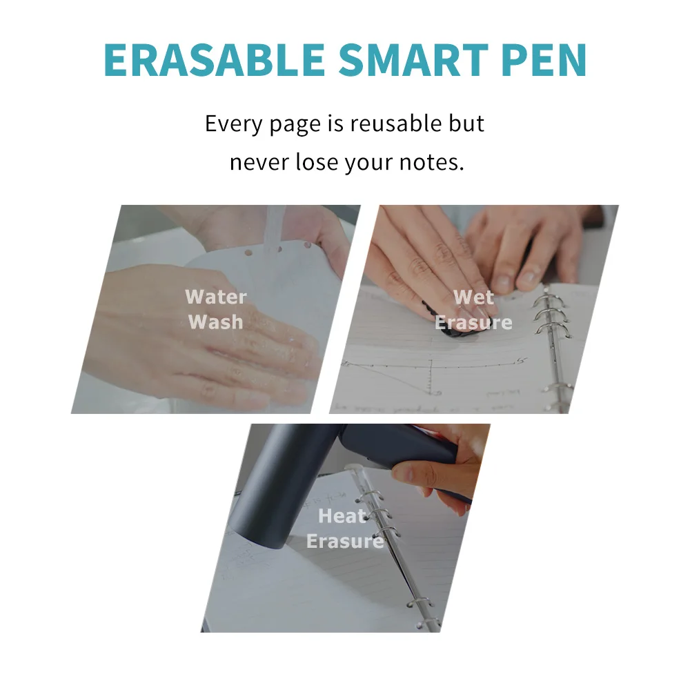 New Erasable Smart Writing Digital Smart Pen Sync Handwriting Real Time Sync Cloud Storage Notepad Notebook