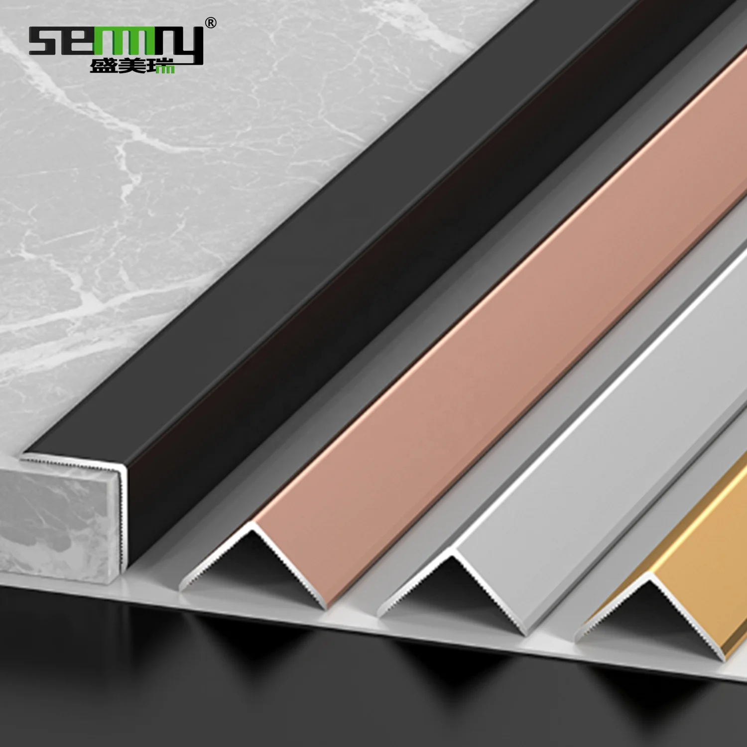 High Quality Aluminium Trim Edge Profiles L Shape Tile Trim Aluminium Trims Profiles