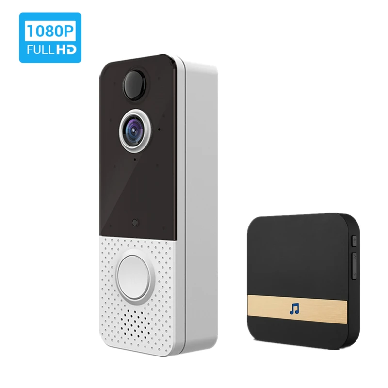 WiFi Video Doorbell With Camera Smart Home Wireless Doorbell 1080P Battery Door Bell Camera Mini Video Intercom For Apartment