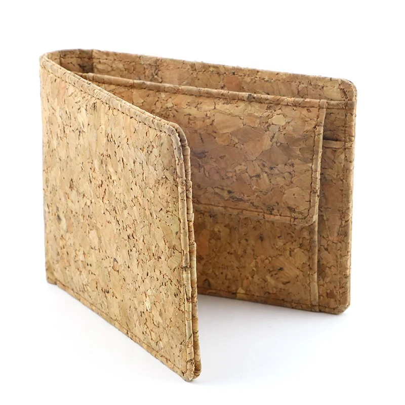 Unique Fashion Natural  Cork Wallet for Man
