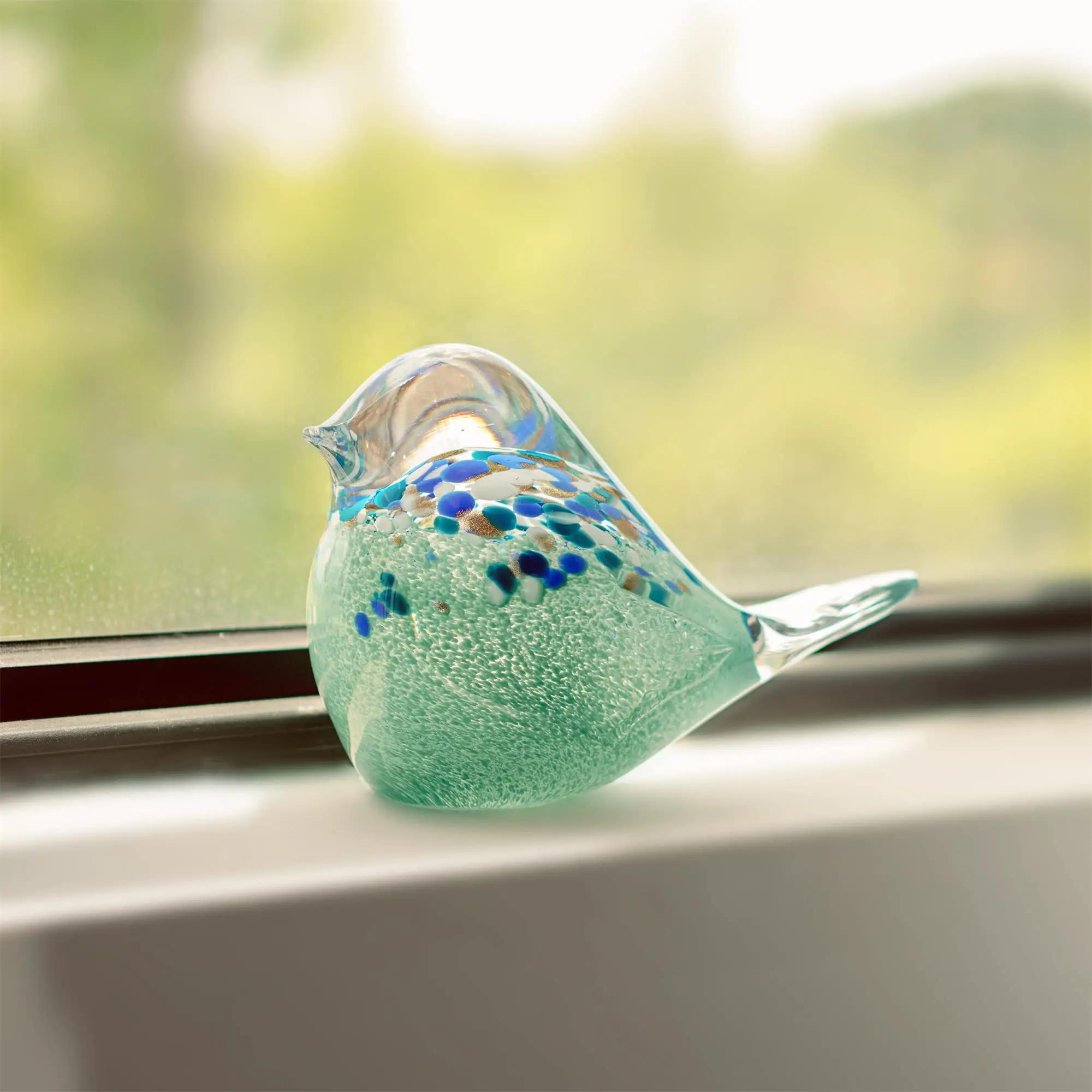 Bird Figurines Bird Paper Weight Art Animal Collectibles Home Table Decor Handmade Glass Home Decoration