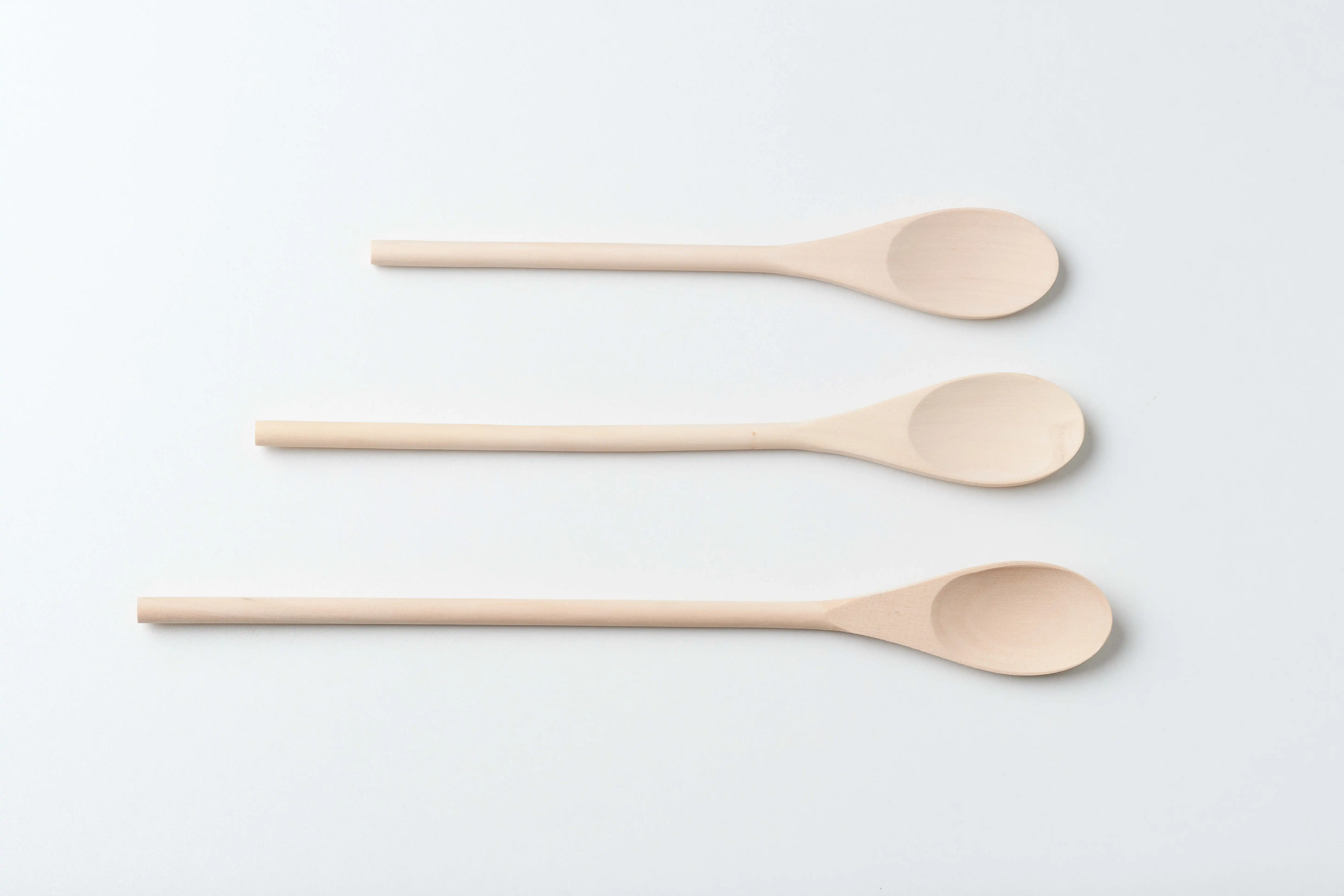 Lotus salad spoon Ordinary wooden spoon three-piece soup porridge cooking mixing spoon