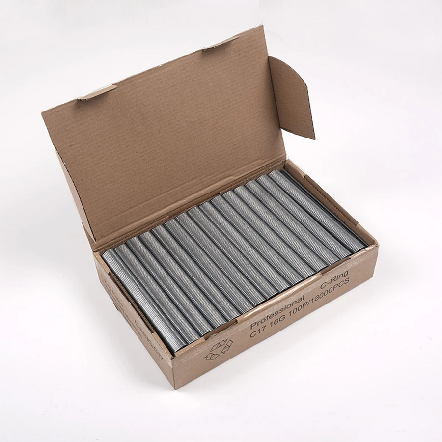 Manufacturer C-rings Nails Staples Galvanized/ Stainless Steel/Zinc Alloy C17 C24 C Type Hog Ring Staple