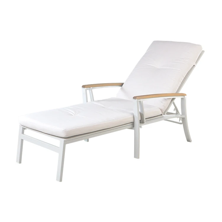 Patio Furniture Aluminum Outdoor Beach Pool Chair Sun Bed Lounger Chaise Lounge