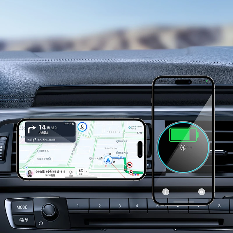 Professional Hot Selling 10W/15W Fast Car Charger Charging Magnetic Phone Wireless Charger