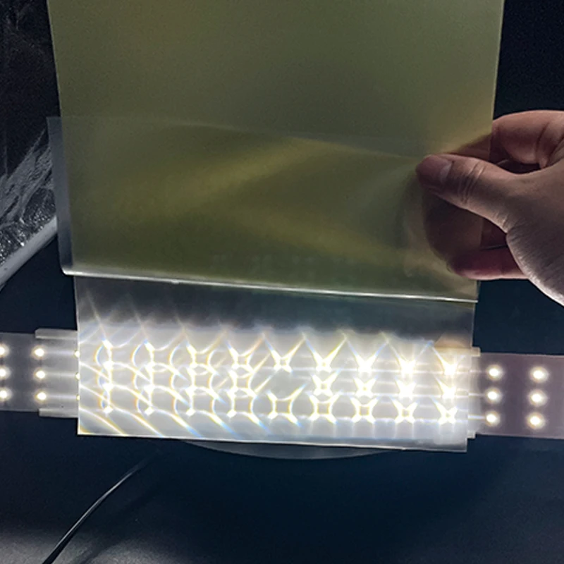 0.125mm Polycarbonate Brightness Enhancement Film BEF5 for LED Lighting PC Material with Cutting Moulding Processing Services