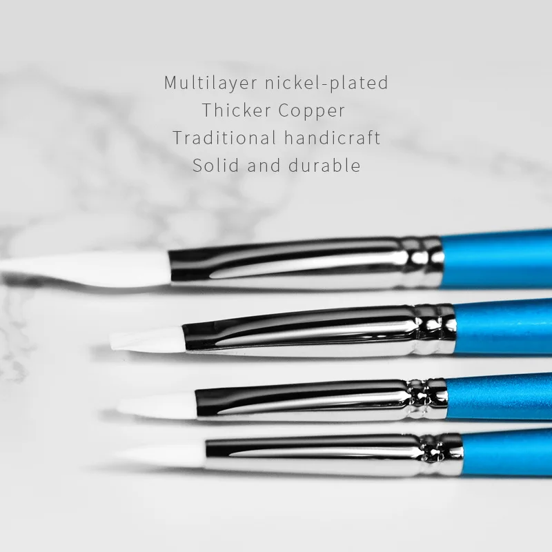 Synthetic Hair Acrylic Watercolor Paint Brush Set Birch Handle Durable Professional Brush Collection For Artist or Beginner