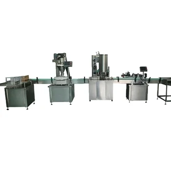 Full Automatic Glass Bottle Jar Bucket Auger Bottling Powder Filling Line with Capping Machine