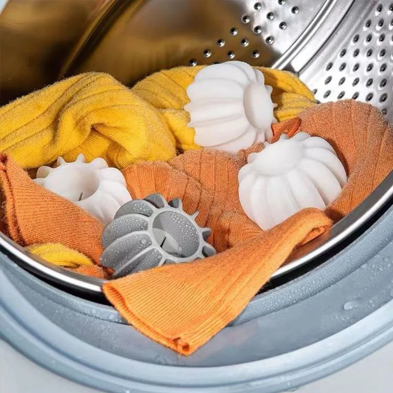 Reusable Cleaning Balls Silicone Laundry Ball Pet Fur Lint Hair Removal Catcher Washing Machine Hair Filter Dirty Collection