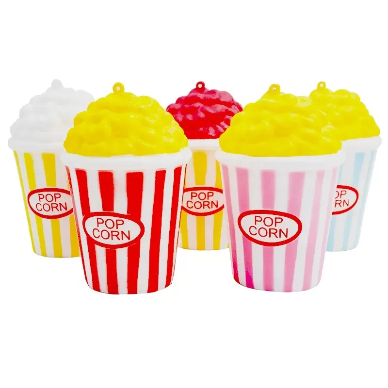 colorful Squishy popcorn juguetes al por mayor kids toys  pu foam squishies squeeze toy