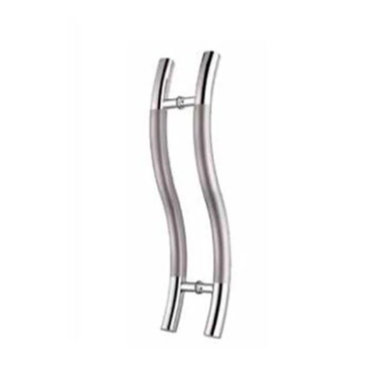 S Shape 304 Stainless Steel Slide Bathroom Shower Interior Pull Glass Door Handle