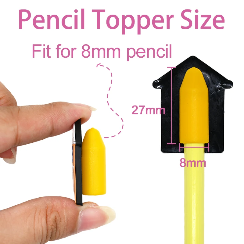2024 High Quality Pvc Silicone Cow Pen Topper Promotional Pencil Topper Wholesale Cartoon Rubber Pencil Toppers Decoration
