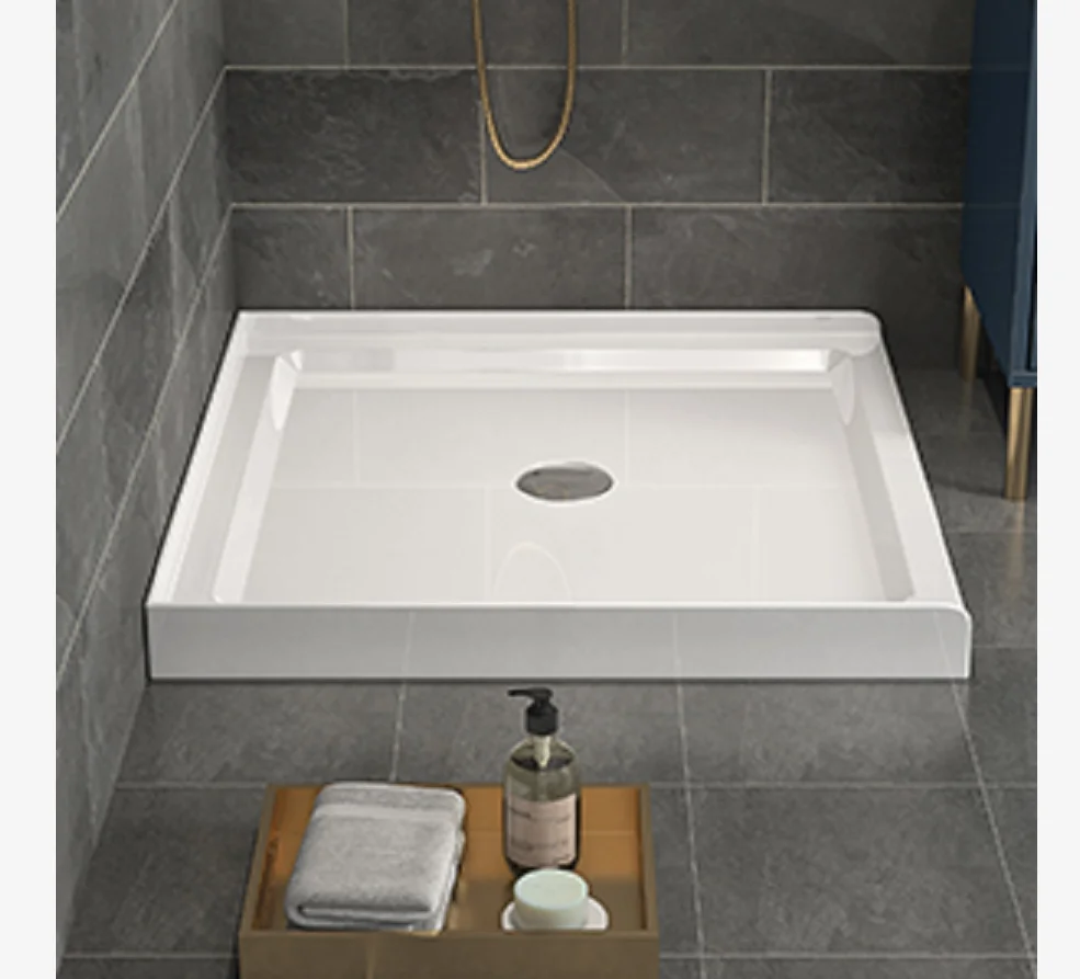 SEAWIN frameless glass shower panel shower pan drain crack repair refinishing  pitch install float kit shower pan  kit for tile