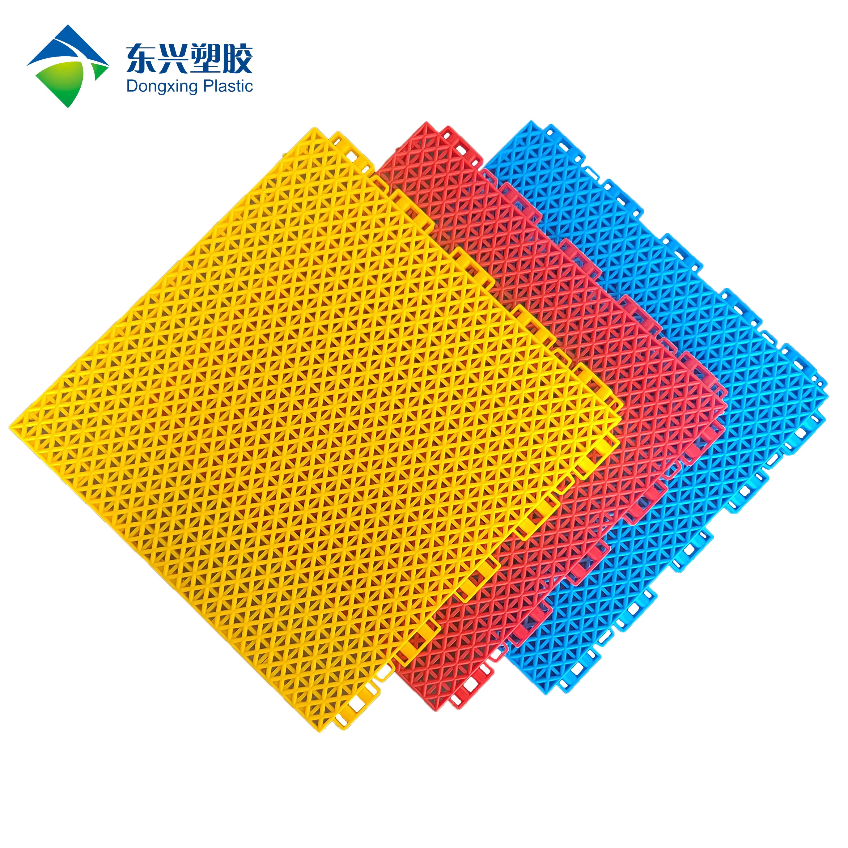 New design PP material interlocking sport court for outdoor basketball