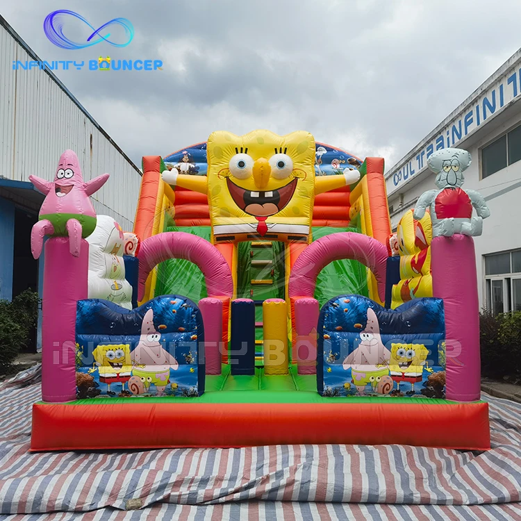 Outdoor Inflatable Combo Bouncer with Slide Kids Mini Inflatable Jumping Castle Small Bouncy House Slide for sale