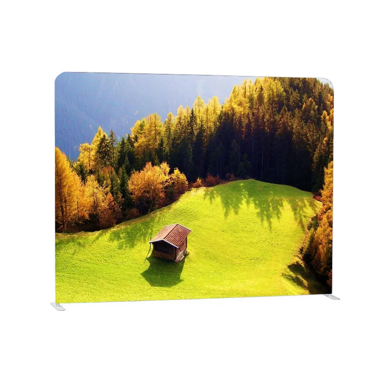 High quality and portable tension fabric wedding fiber backdrop panel