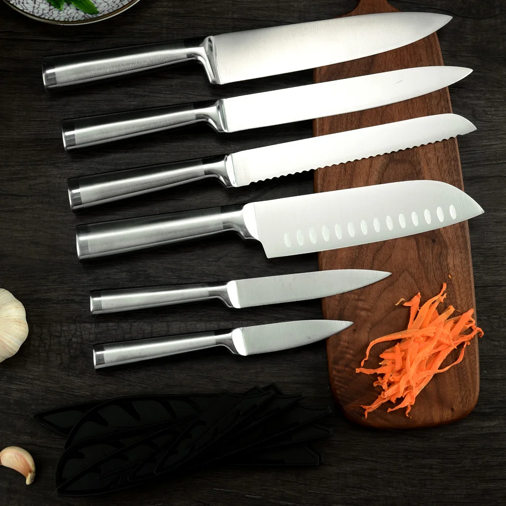 3CR13 Stainless Steel 7 Inch Japanese Chef Sharp Blade Cooking Knives Durable Santoku Kitchen Knife